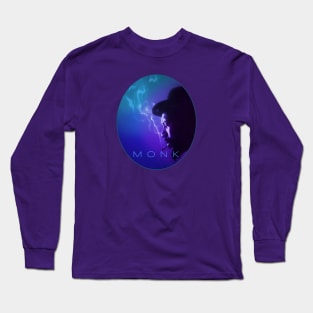 MONK in Blue Long Sleeve T-Shirt